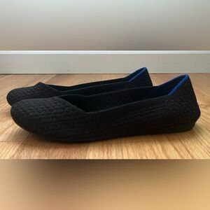Rothy’s Black Waffle Weave Flats:Size 6.5